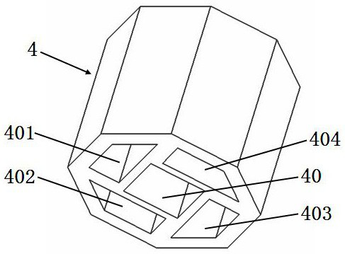 Optical fiber ribbon optical cable with octahedral cylinder structure shell