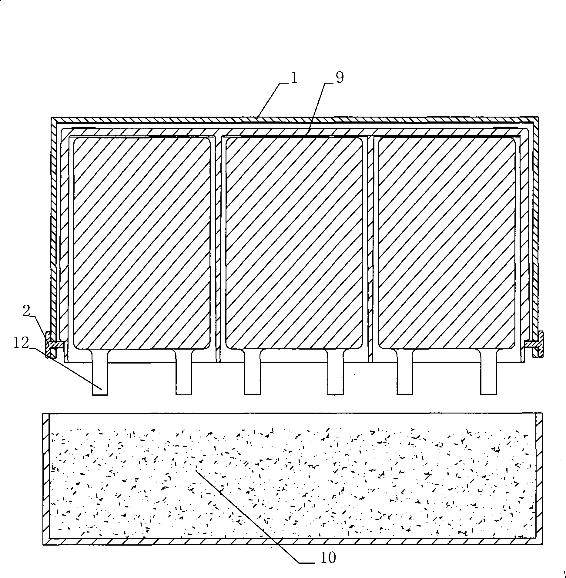 Connecting process of polar plate of lead acid batteries