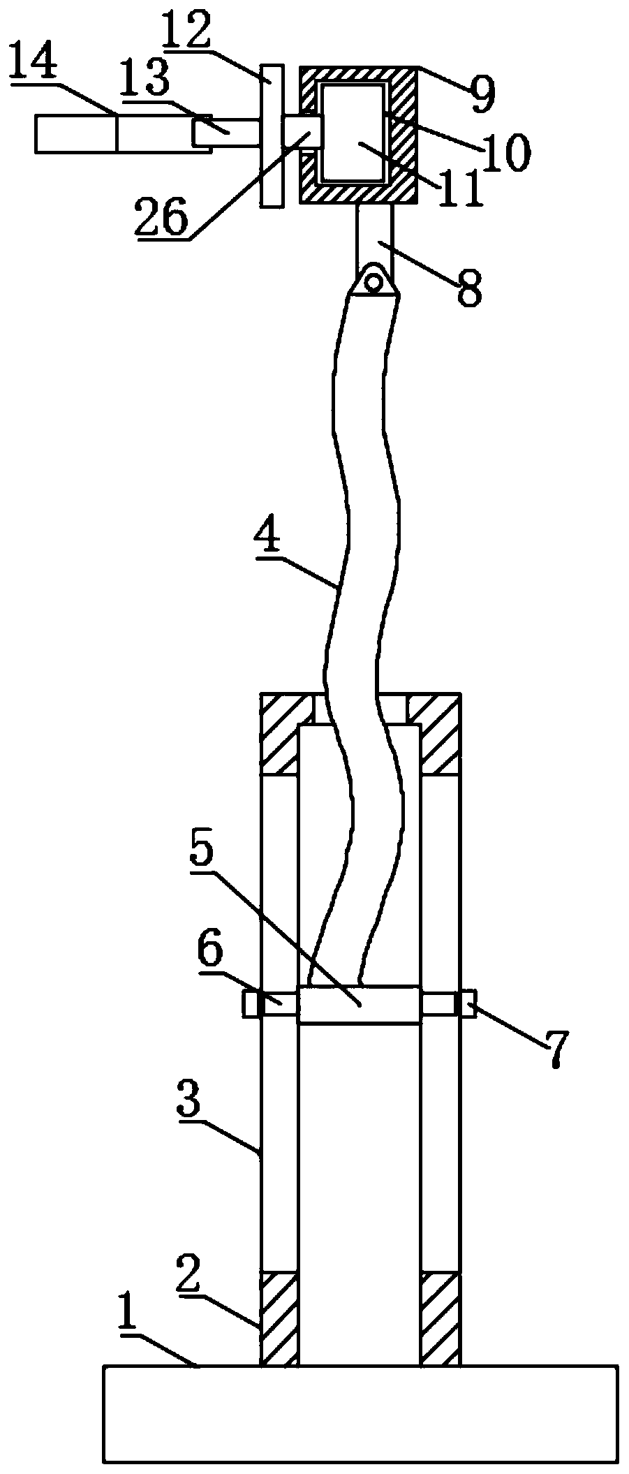 Adjustable bracket for household hair dryer