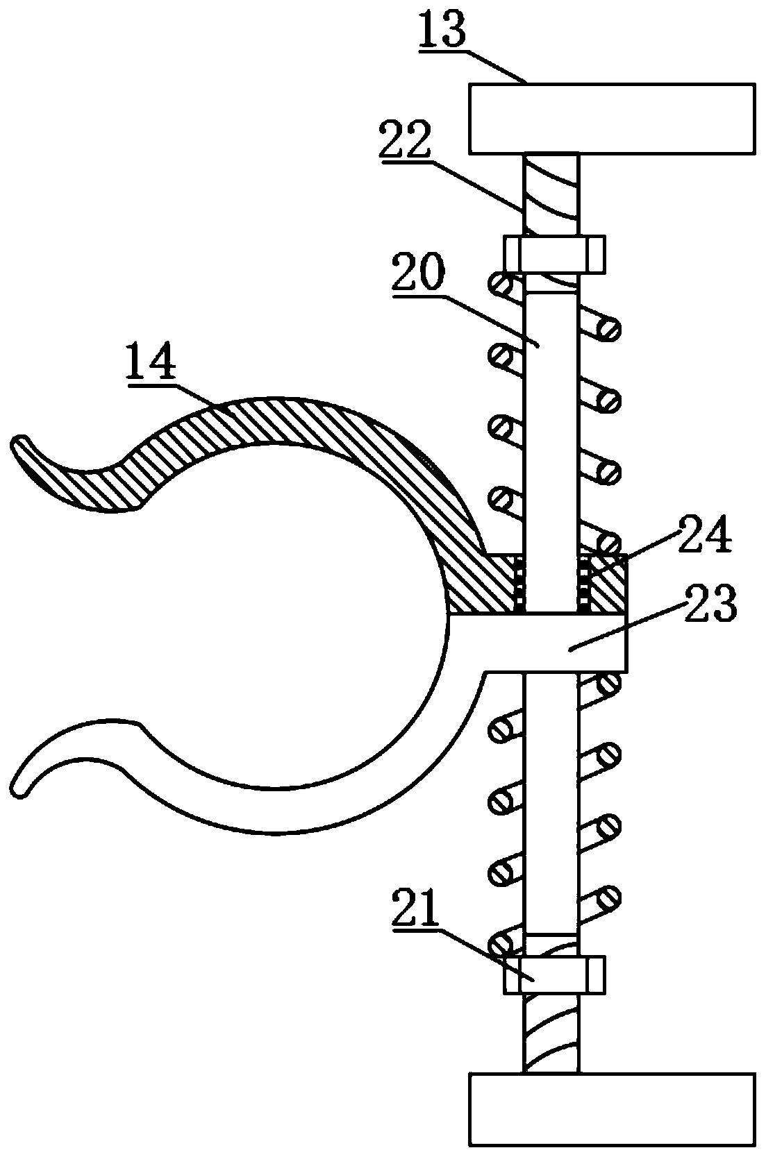 Adjustable bracket for household hair dryer