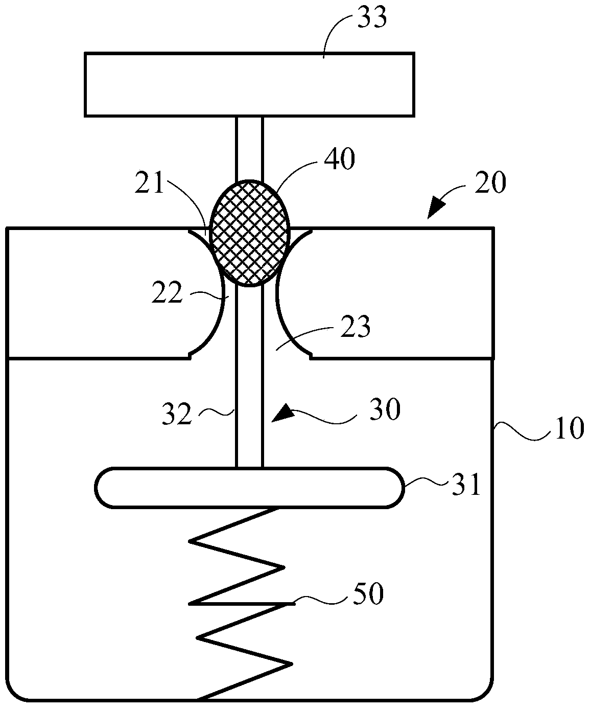 A support device with stable support force