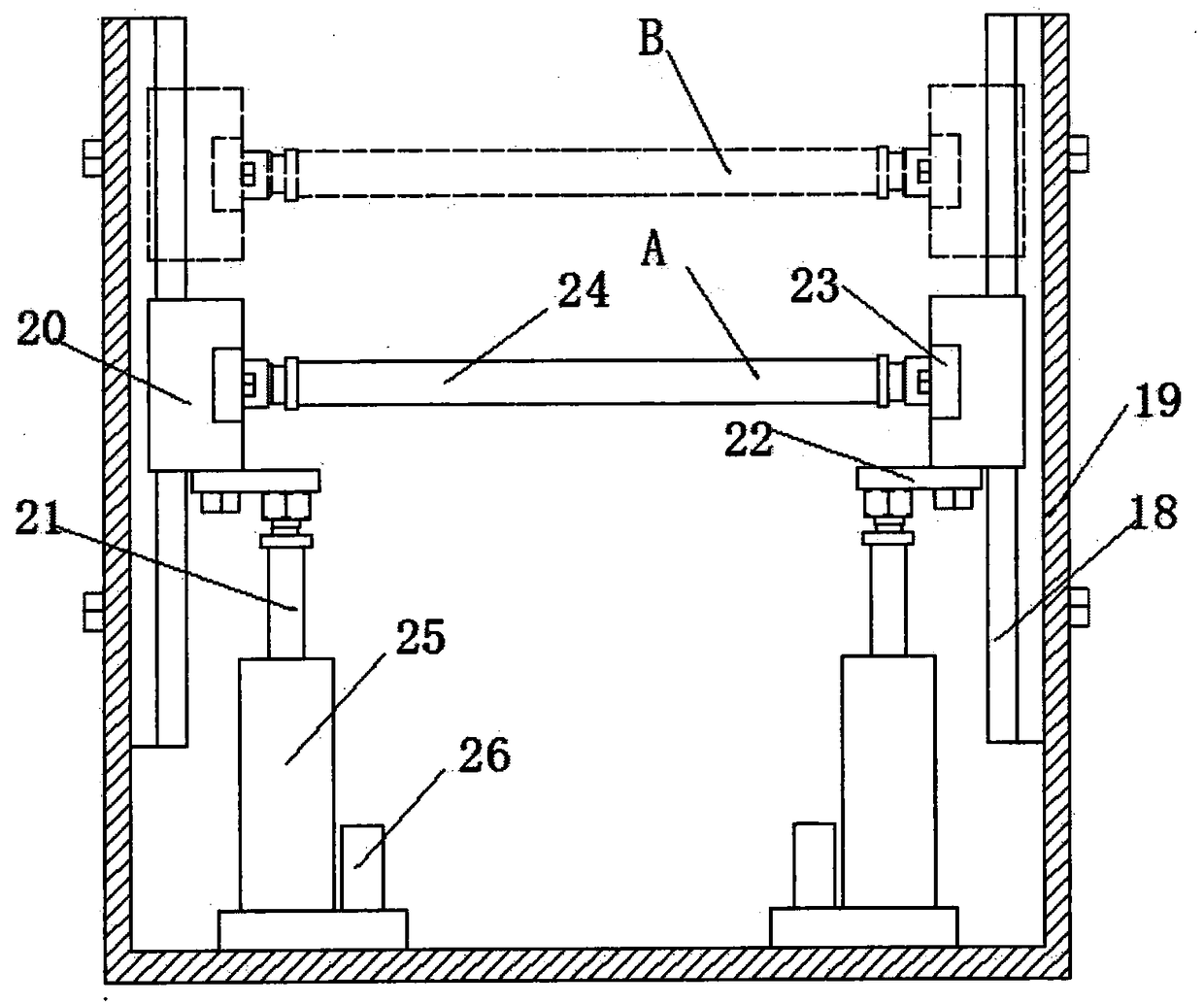 Device and method for compensating warp tension based on three-dimensional loom fabric structure