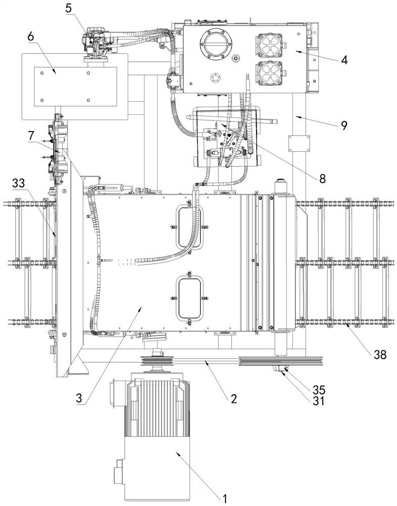 Test device for bridge chain harrow loading