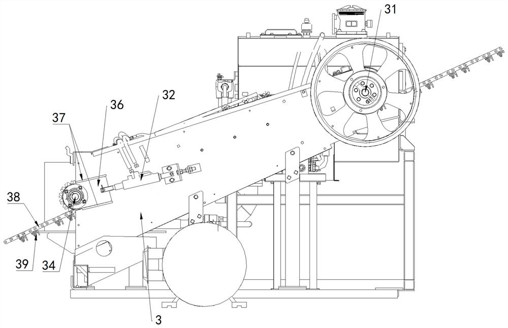 Test device for bridge chain harrow loading