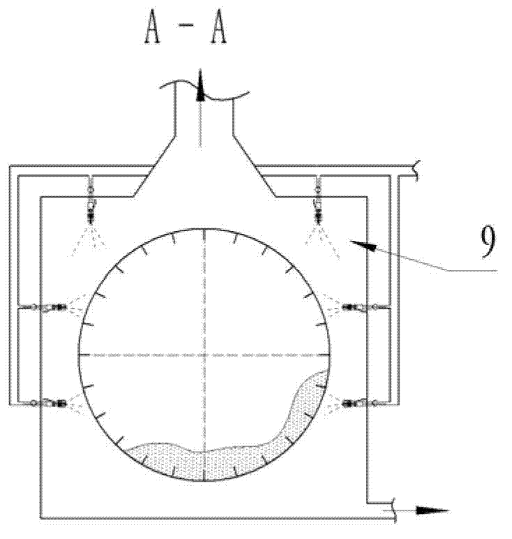 On-line KR desulfuration residue treatment device and method applied to hot metal pretreatment process