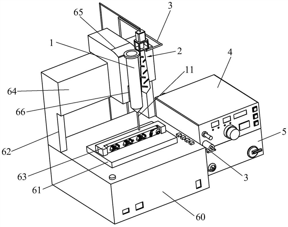 Oil point equipment and spraying method for plastic products