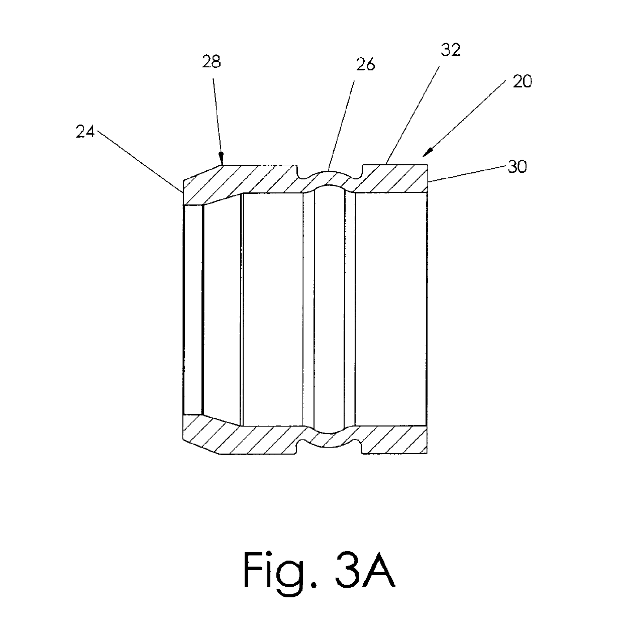 Adjustable spacer with hardened ends