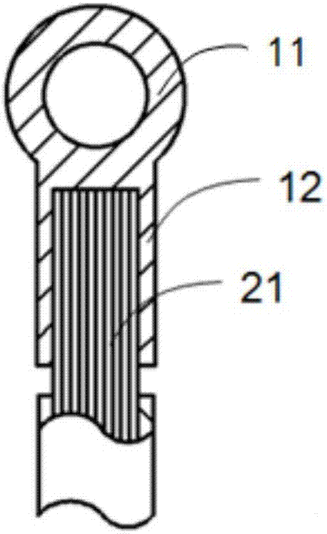 Copper terminal and aluminum wire joint and magnetic induction welding method thereof