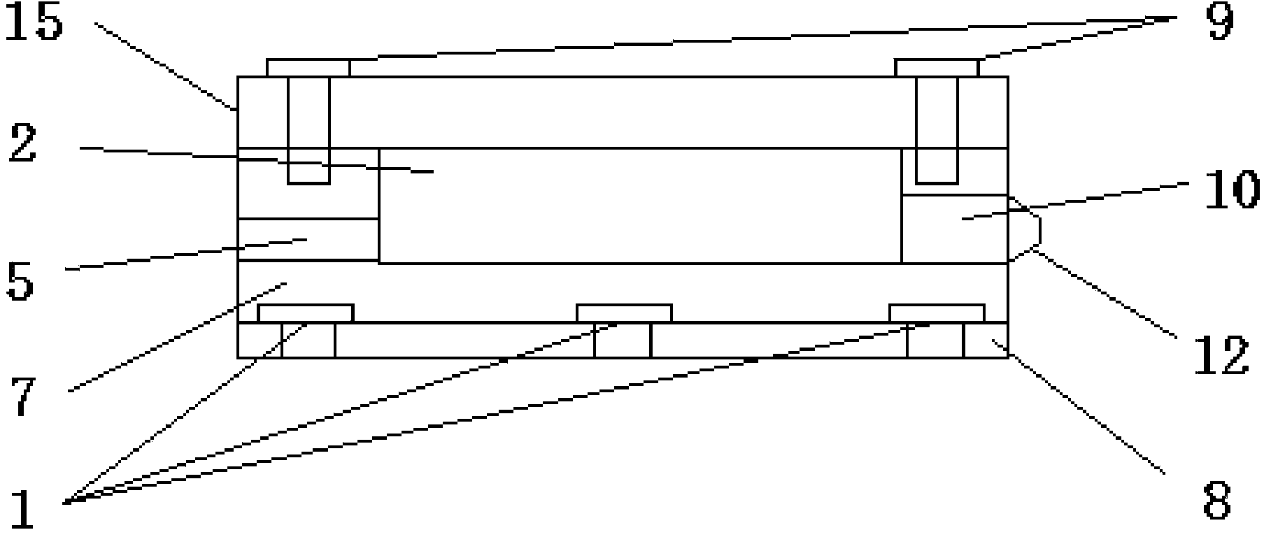 Optical fiber Bragg optical grating low-temperature sensor for simultaneously measuring strain and temperature and application method thereof