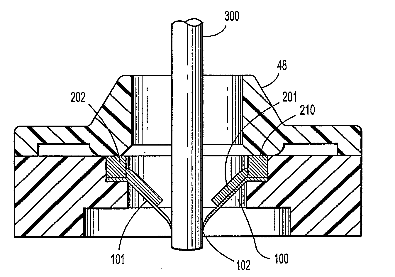 Access Assembly With Ribbed Seal