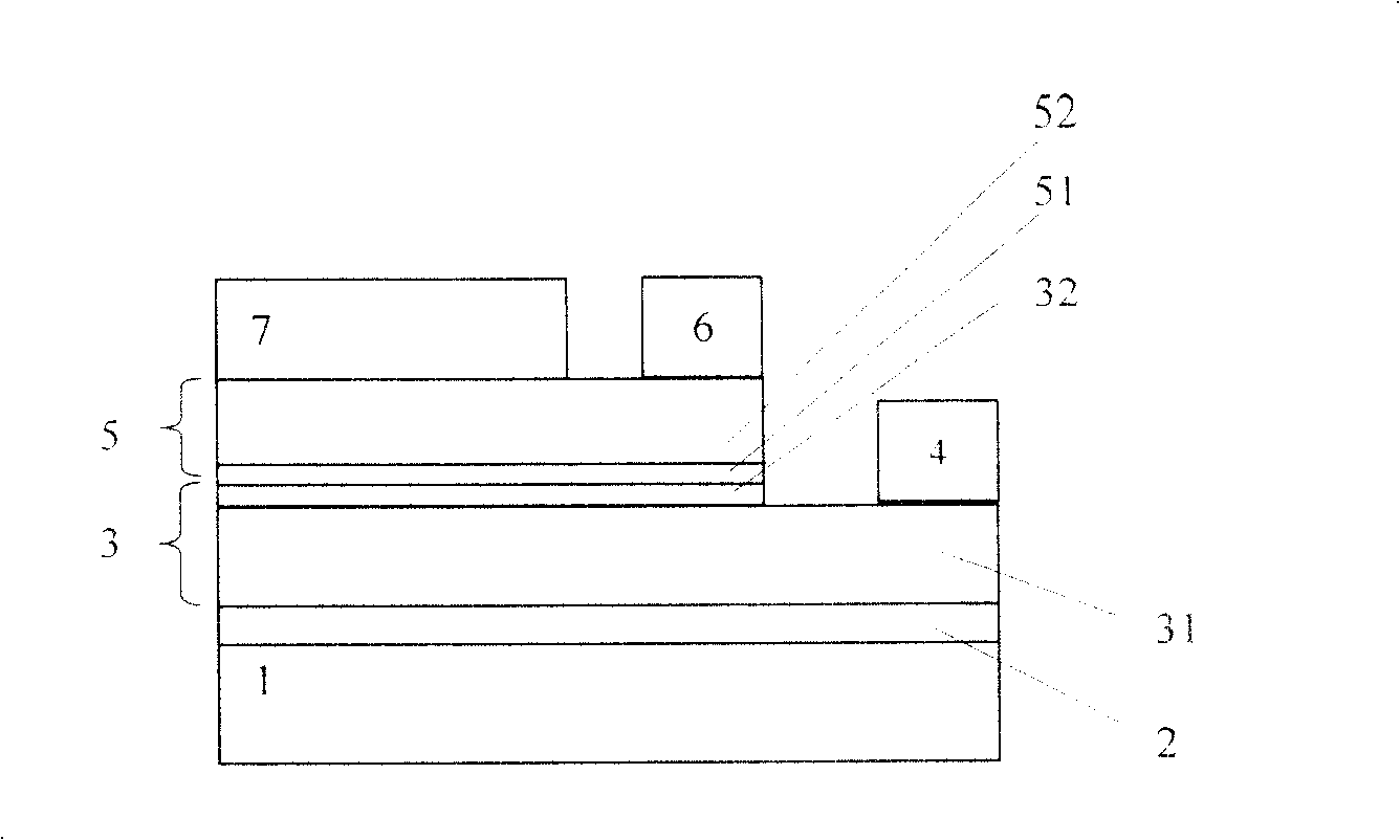 Semiconductor heterozygote and its lighting transistor