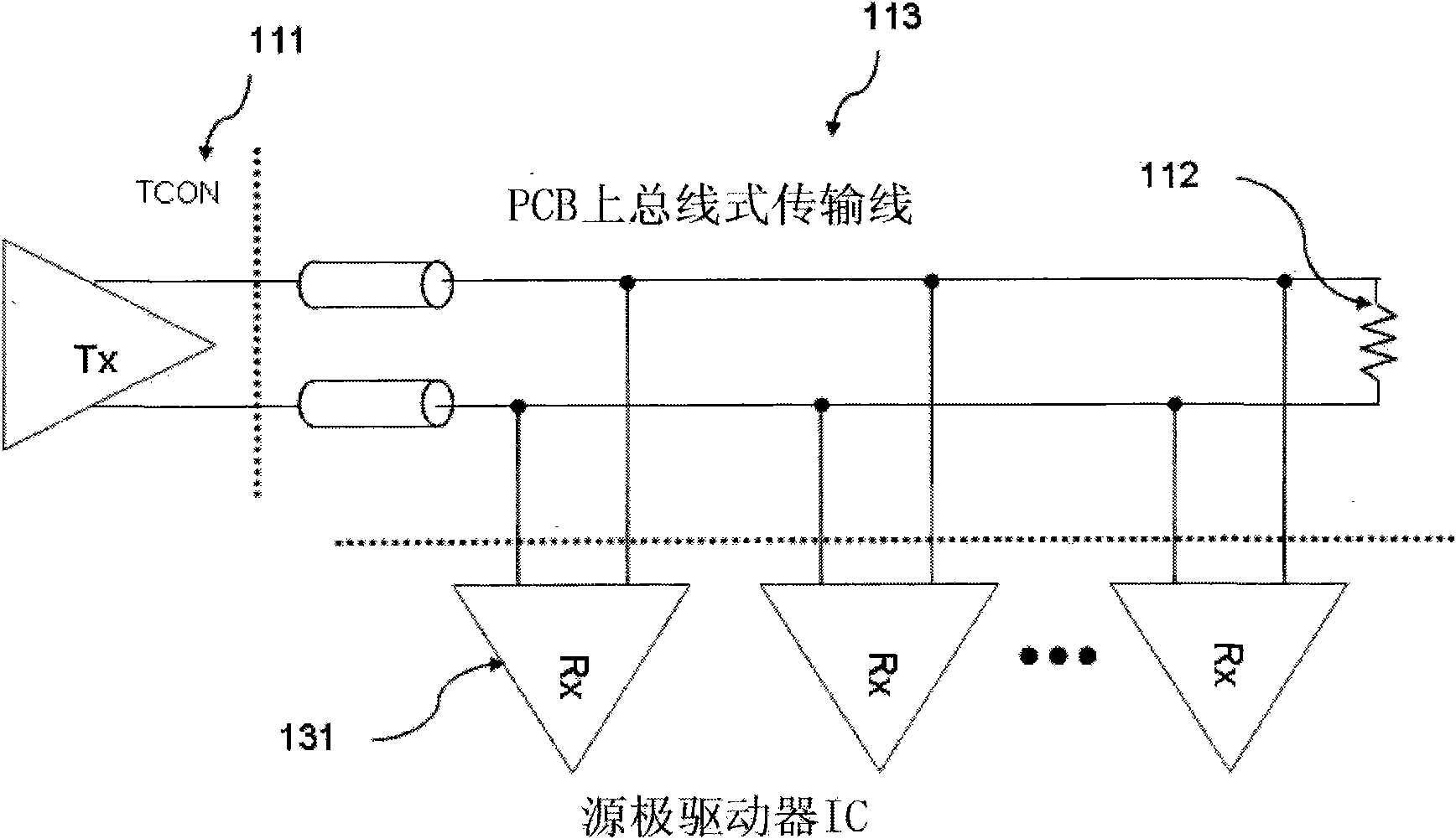 Chip-on-glass (COG) type liquid crystal display device