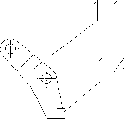 Electric rail clamping device of throw-off carriage