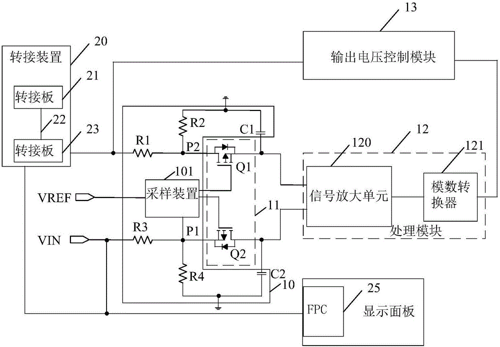 Voltage calibration circuit and burning equipment thereof