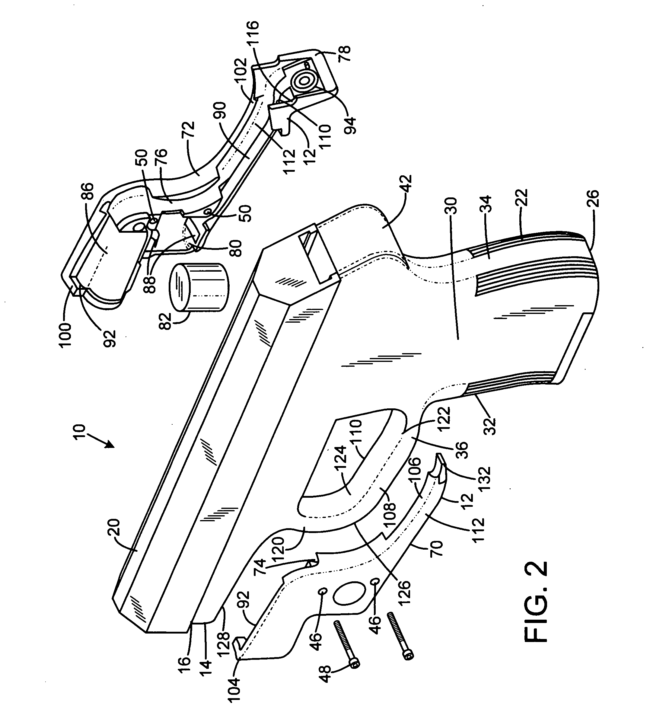 Laser gunsight system for a firearm trigger guard