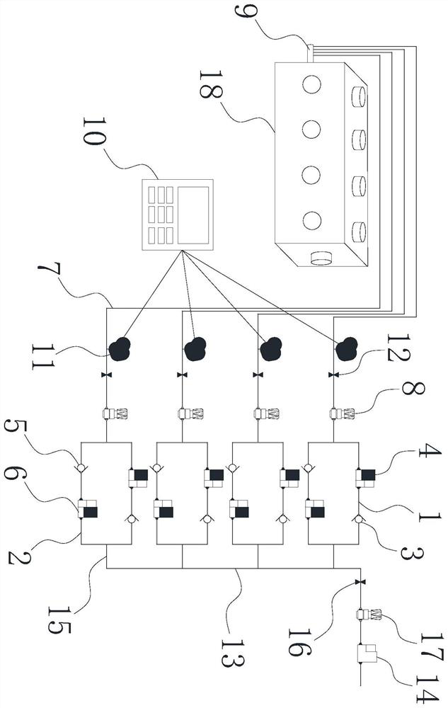 A device for measuring the amount of backflow in coalbed methane exploitation test