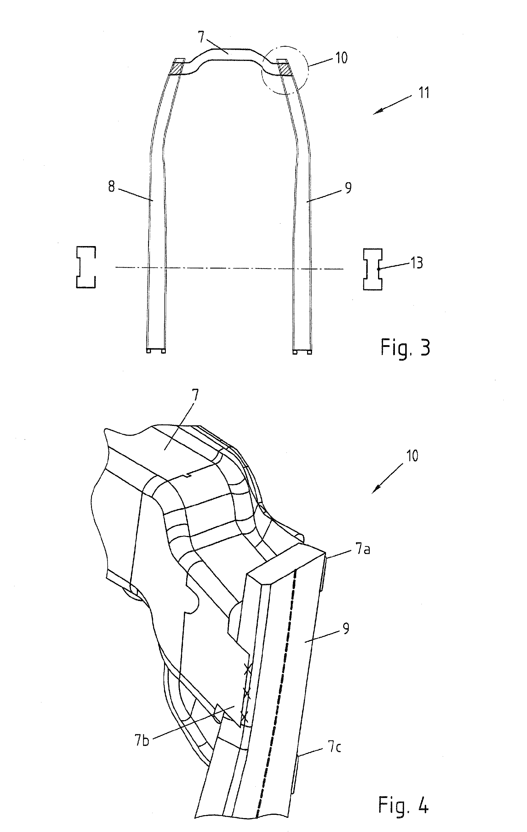 Backrest Frame for a Vehicle Seat