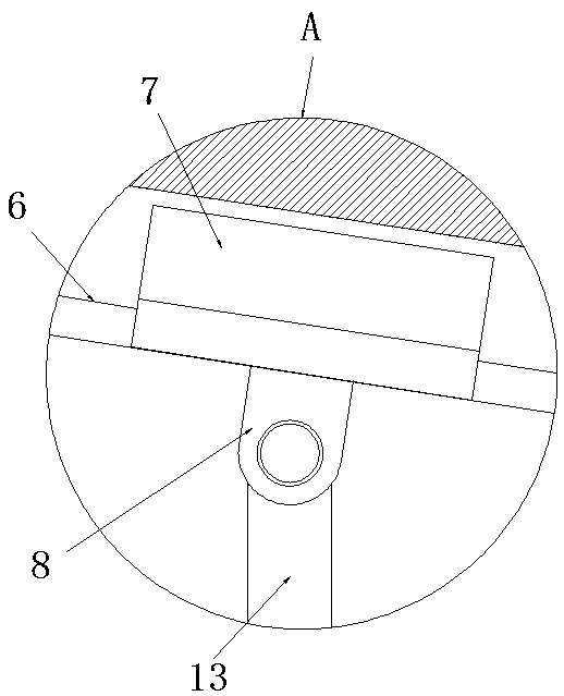 Magnifier angle adjusting mechanism of gynecological inspection endoscope