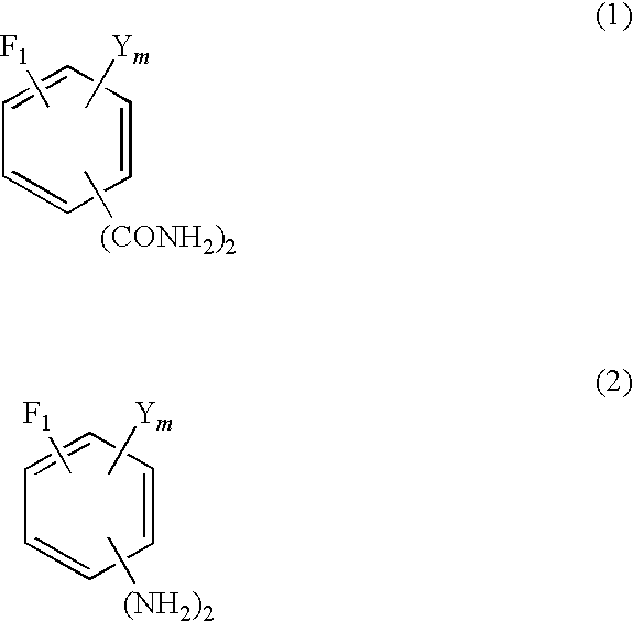 Method for production of fluorinated phenylenediamine