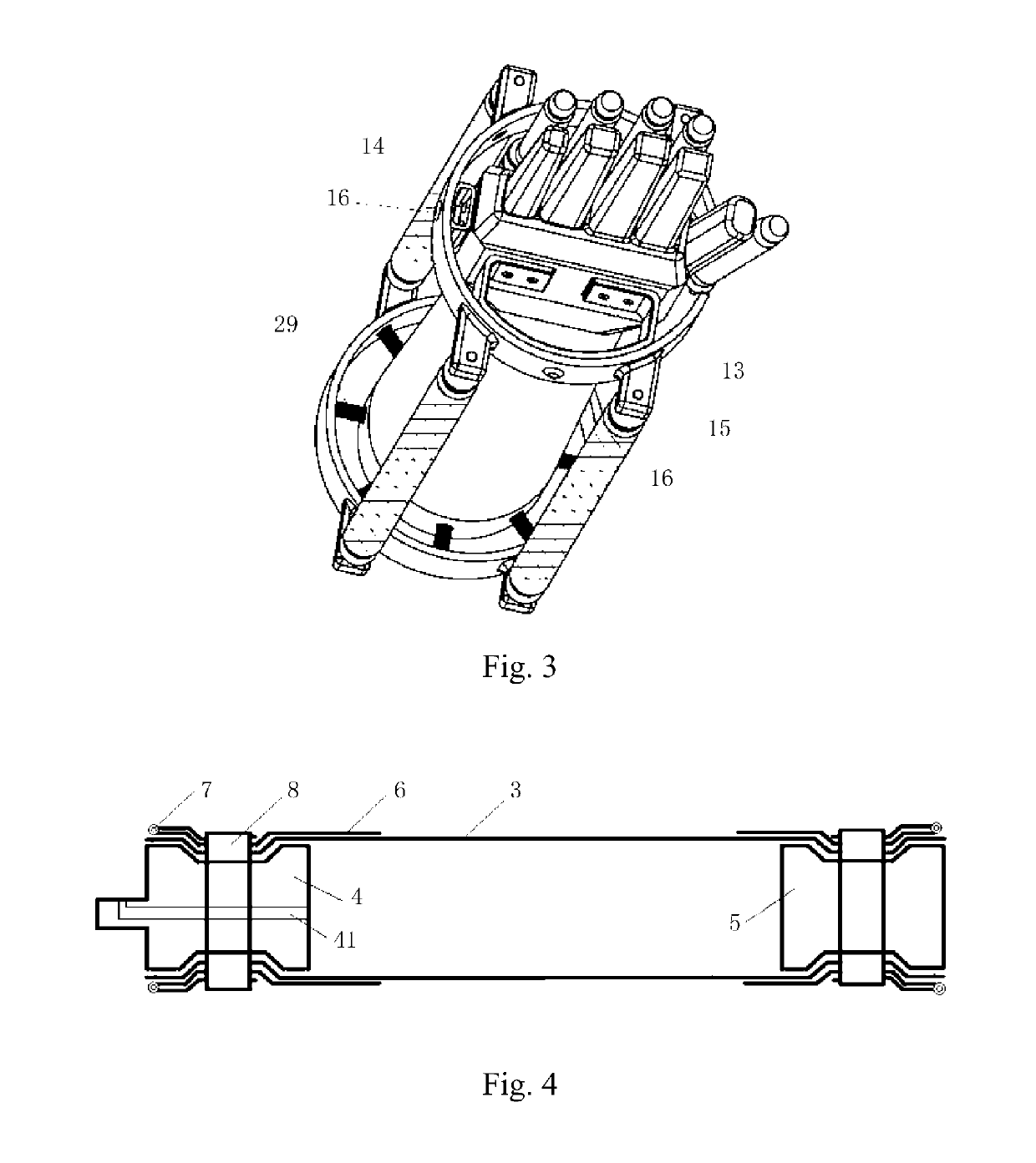 Hand rehabilitation device, rehabilitation training device and method for controlling the same