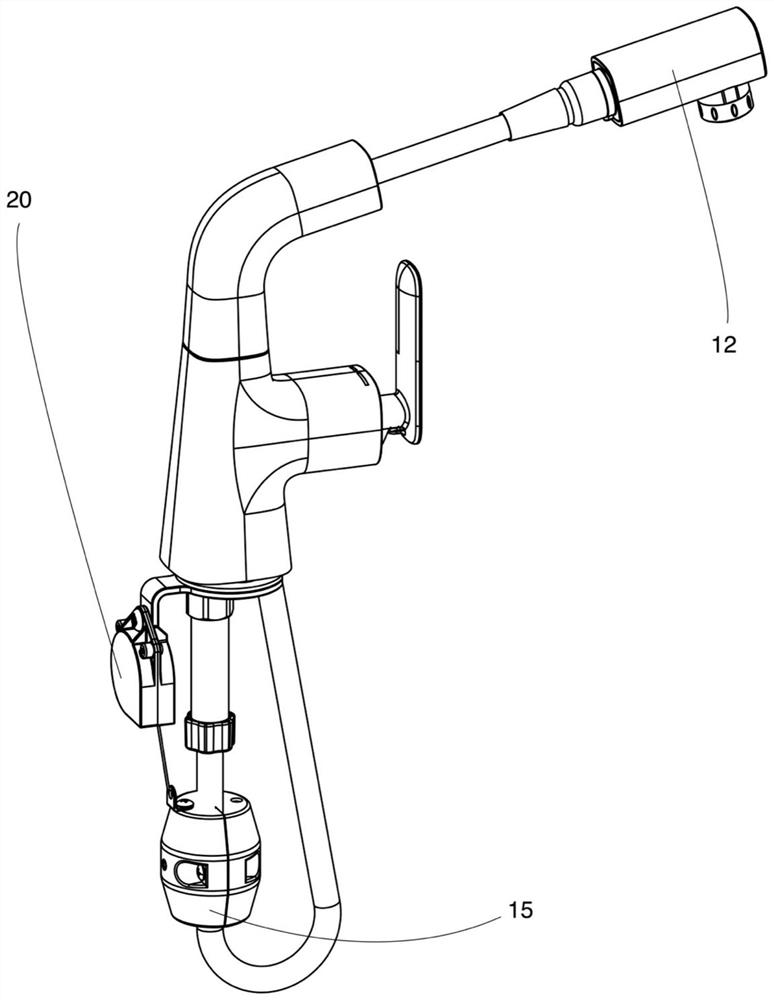 Hovering positioning assembly and pull-out type faucet