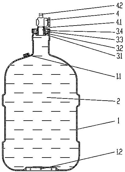 Secondary pollution-free direct drinking water storage barrel device