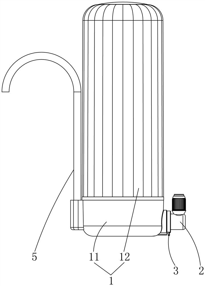 Water purifier with anti-falling joint