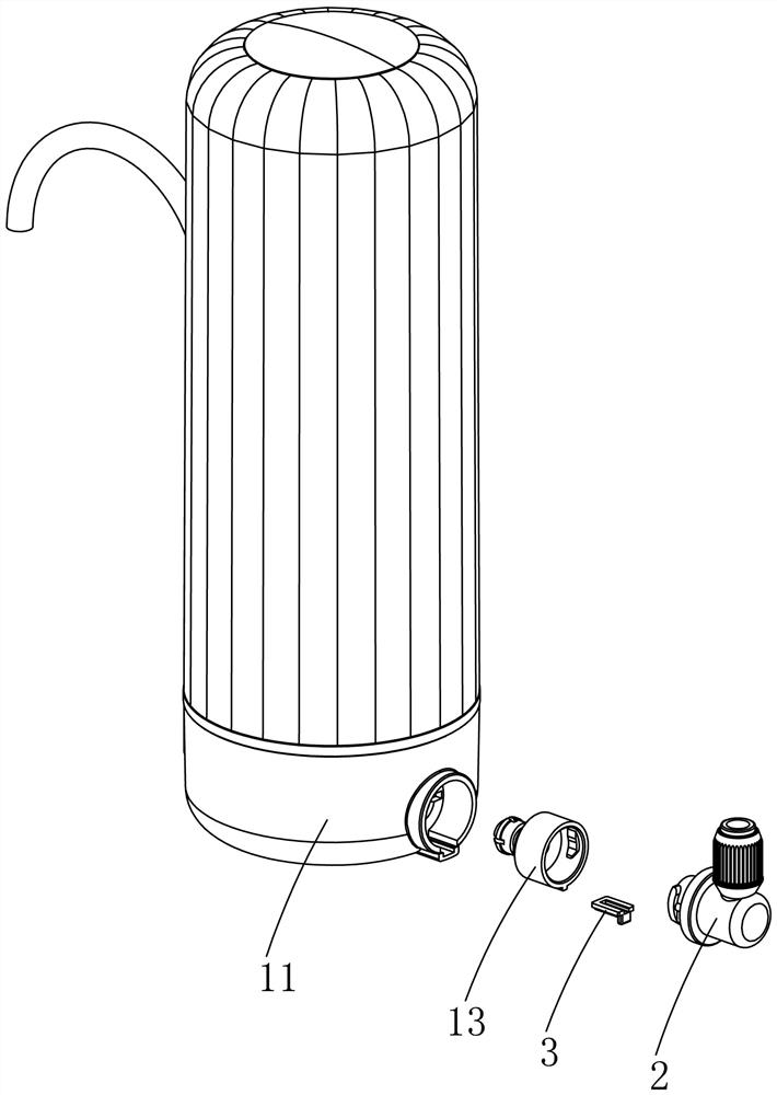 Water purifier with anti-falling joint