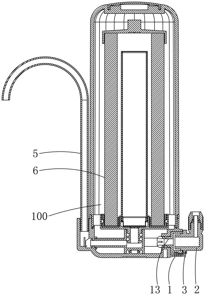 Water purifier with anti-falling joint