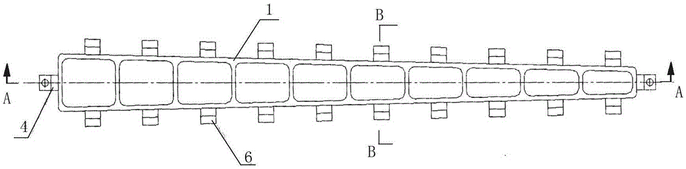 Efficient numerical control machining method for thin and long beam type parts