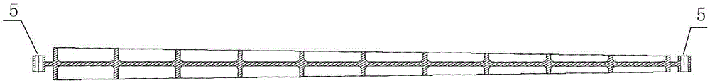 Efficient numerical control machining method for thin and long beam type parts