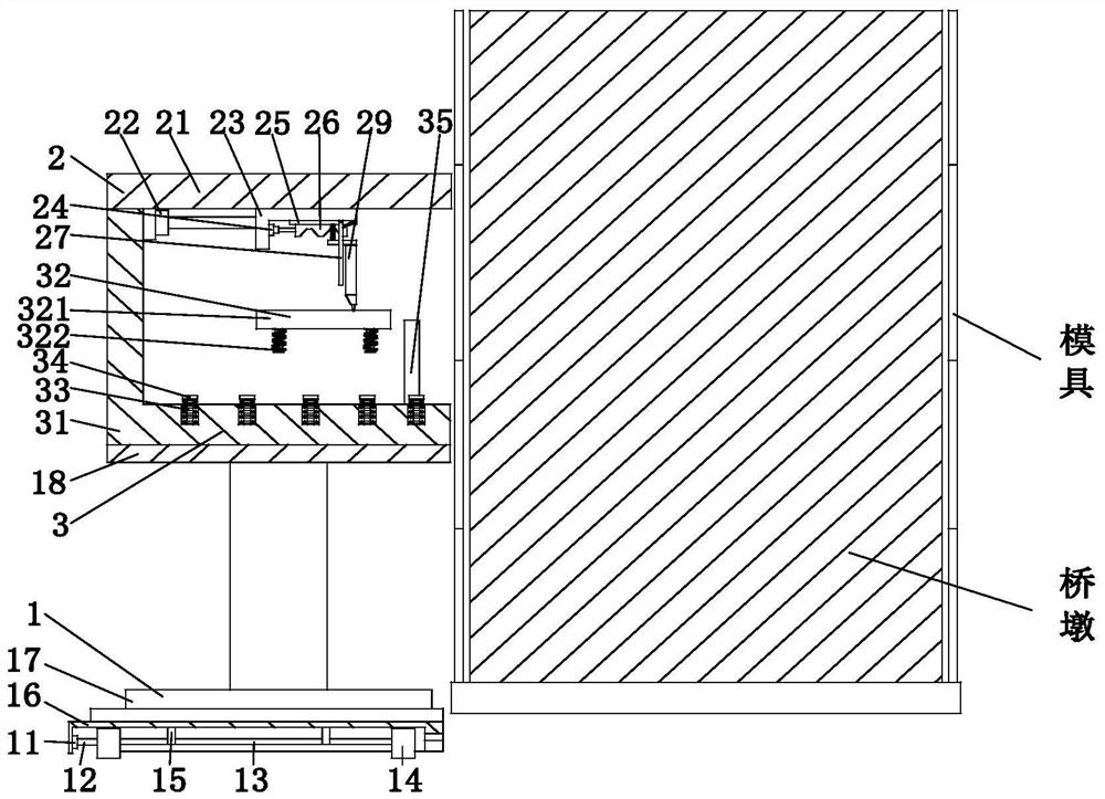 Assembly type bridge prefabricated pier form-stripping equipment and prefabricated pier form-stripping process