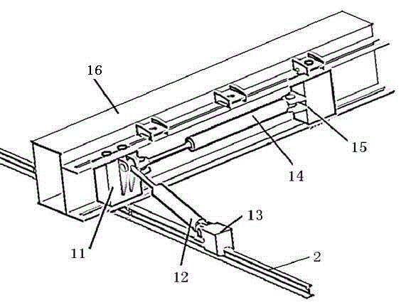 Construction method of track gauge variation block slippage of long span spatial composite roof truss