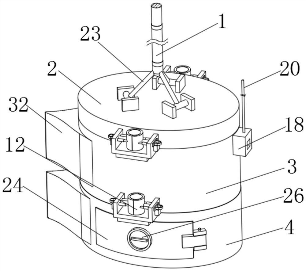 Sewage sampling device convenient for extracting markers