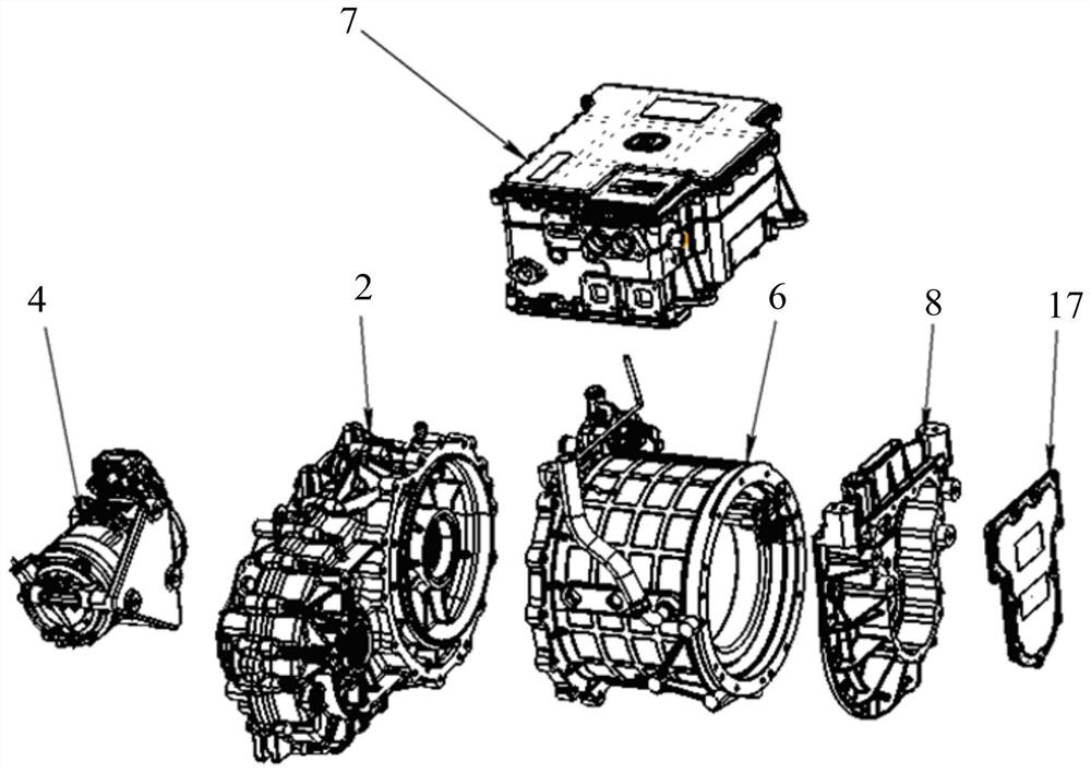 An integrated electric drive system assembly and electric vehicle