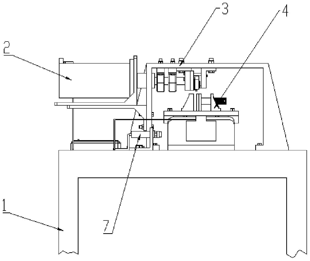 A vibration cutting impact drop test device and its working method