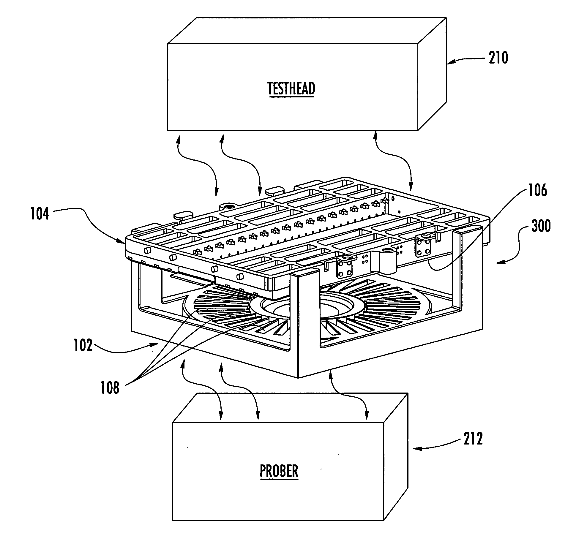 Automatic testing equipment instrument card and probe cabling system and apparatus