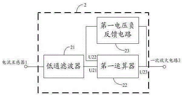 Circuit used for acquiring bus current and station electricity emergency automatic switching device
