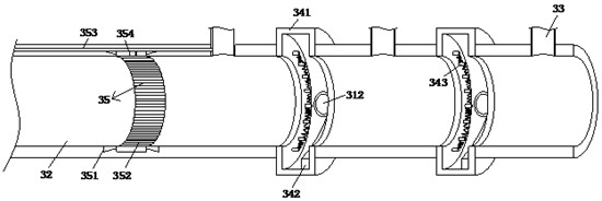 A septic tank sewage deodorization discharge device for municipal environmental protection projects