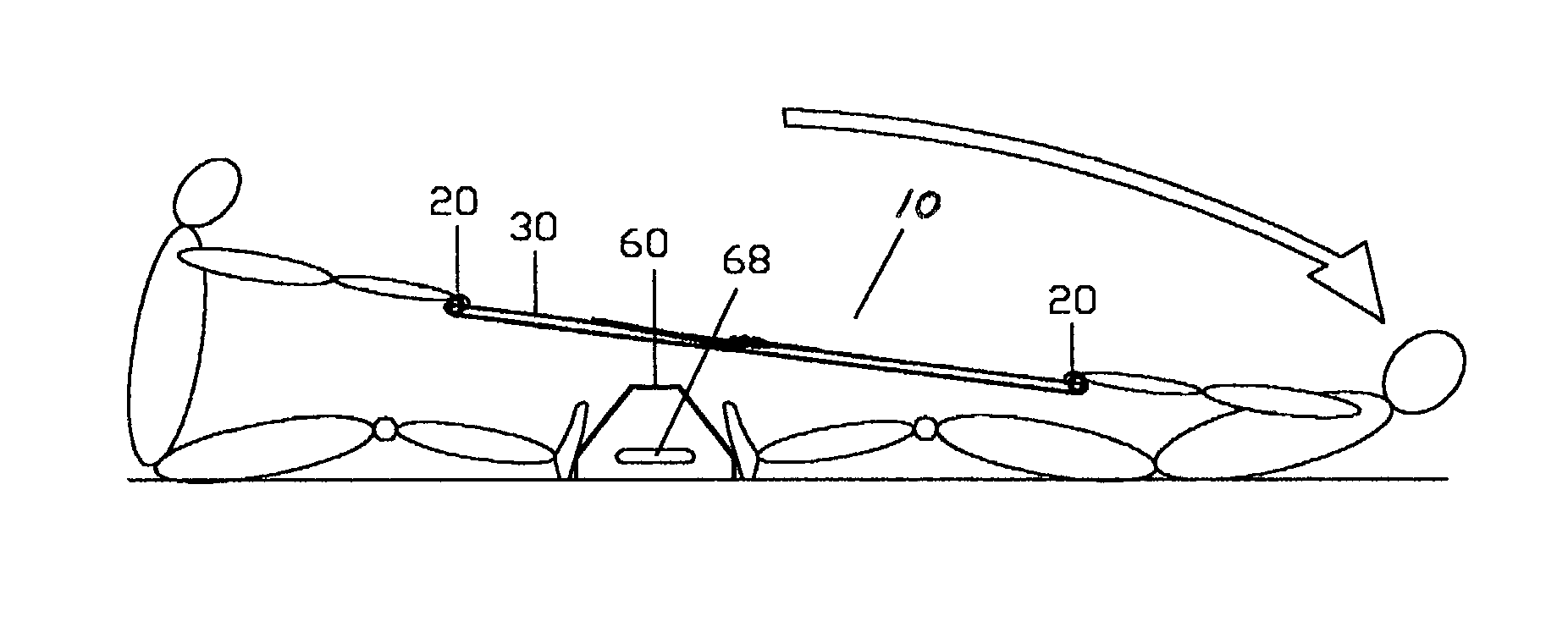 Portable exercise apparatus for sit-up exercise