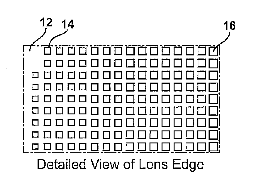 Planar gradient-index artificial dielectric lens and method for manufacture