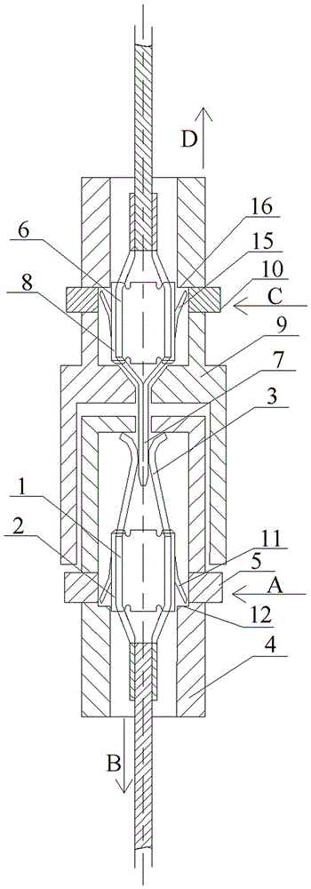 Automotive connector with reinforced terminal elastic structure