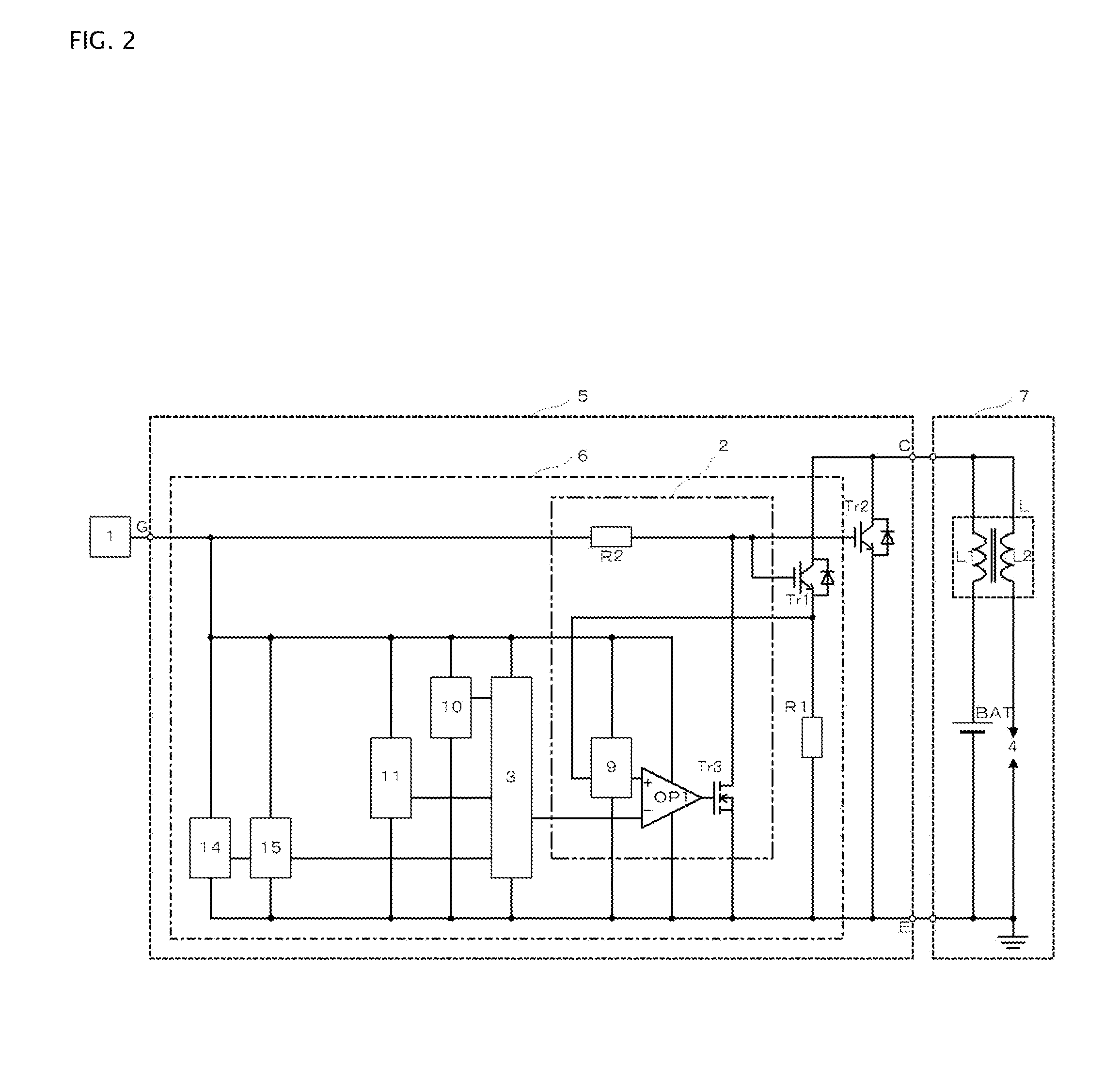 Semiconductor device including current control function and self-interrupt function