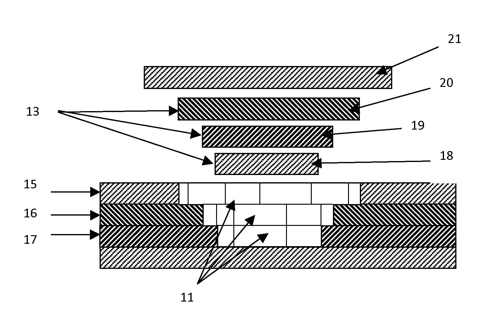 Method for repairing a wall consisting of a plurality of layers