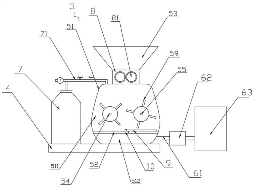 Imported flaxseed impurity biological inactivation treatment device and inactivation process