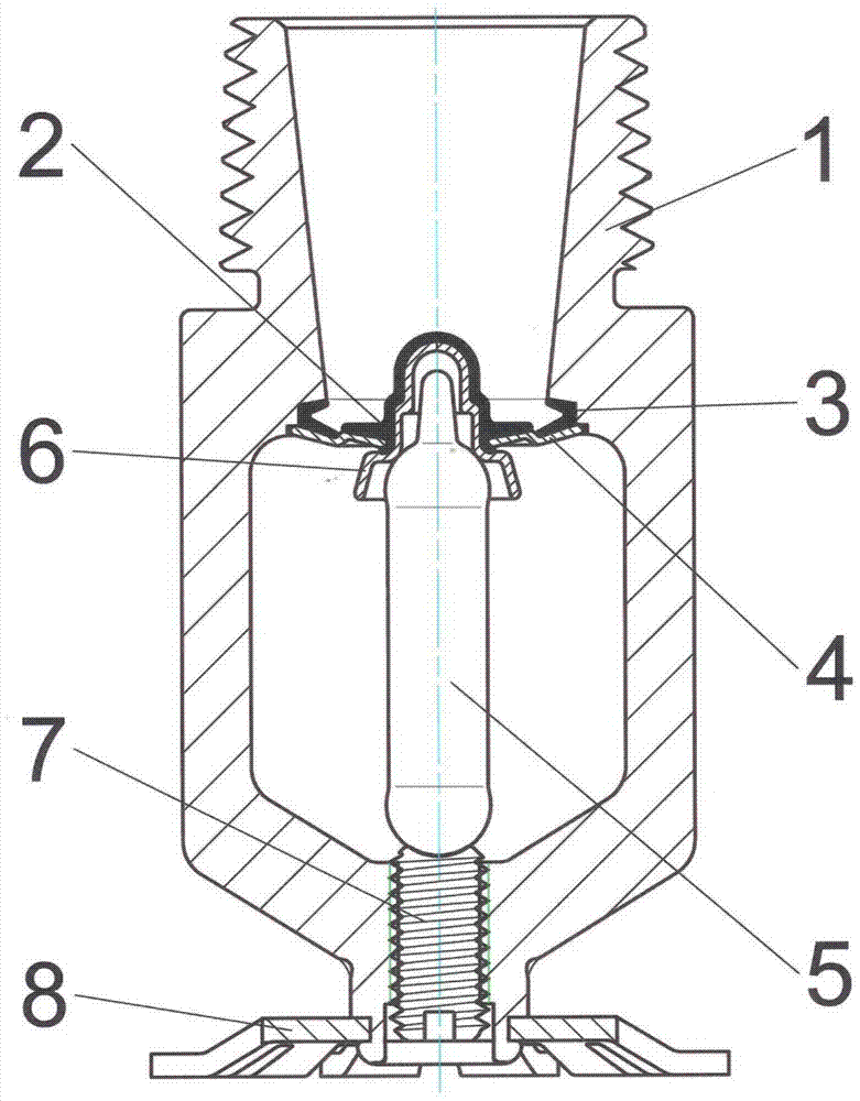 Elastic seal automatic sprinkler head