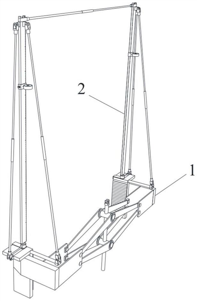 A verticality and elevation control device for coke oven head masonry and its application method