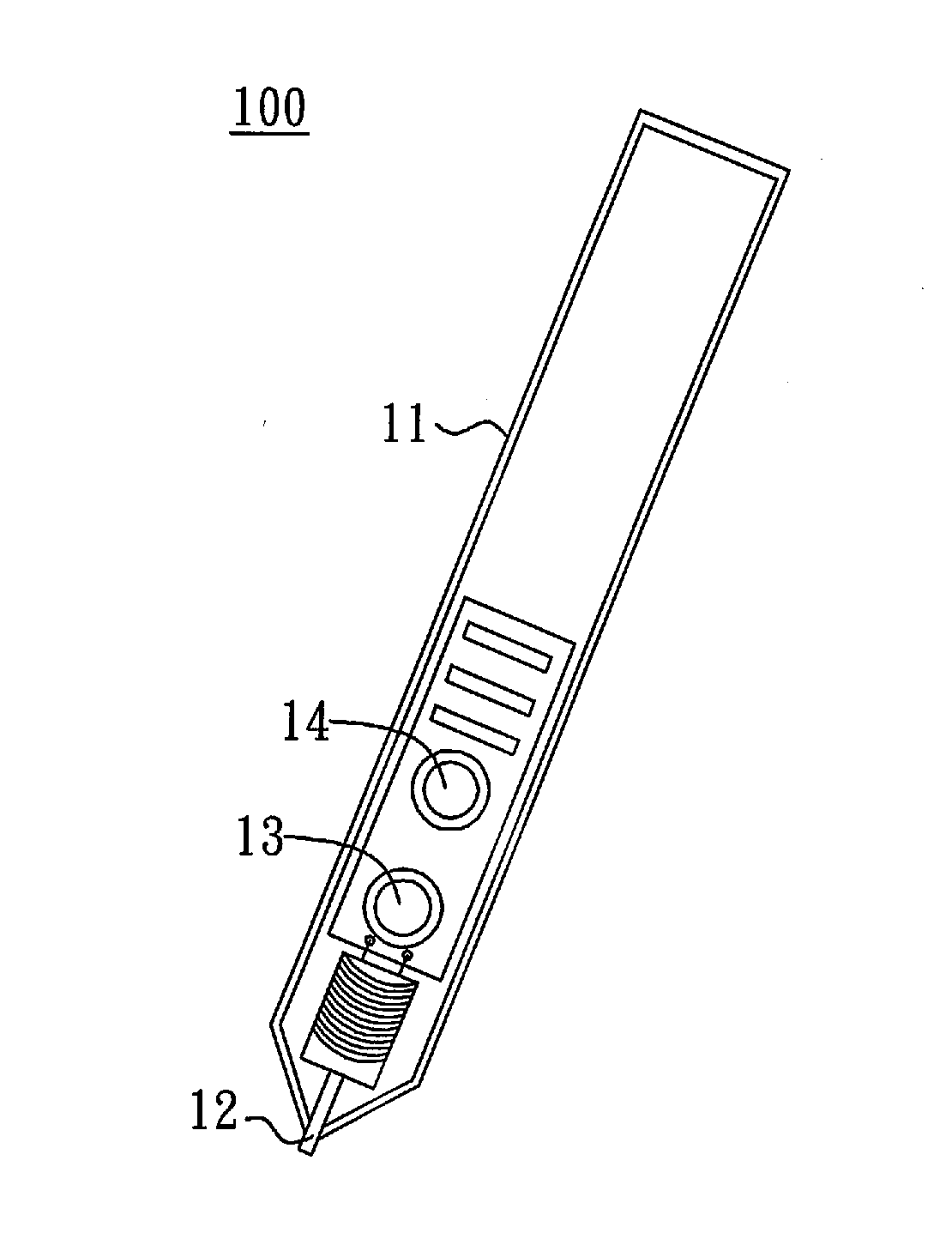 Stylus without active components and an associated touch panel