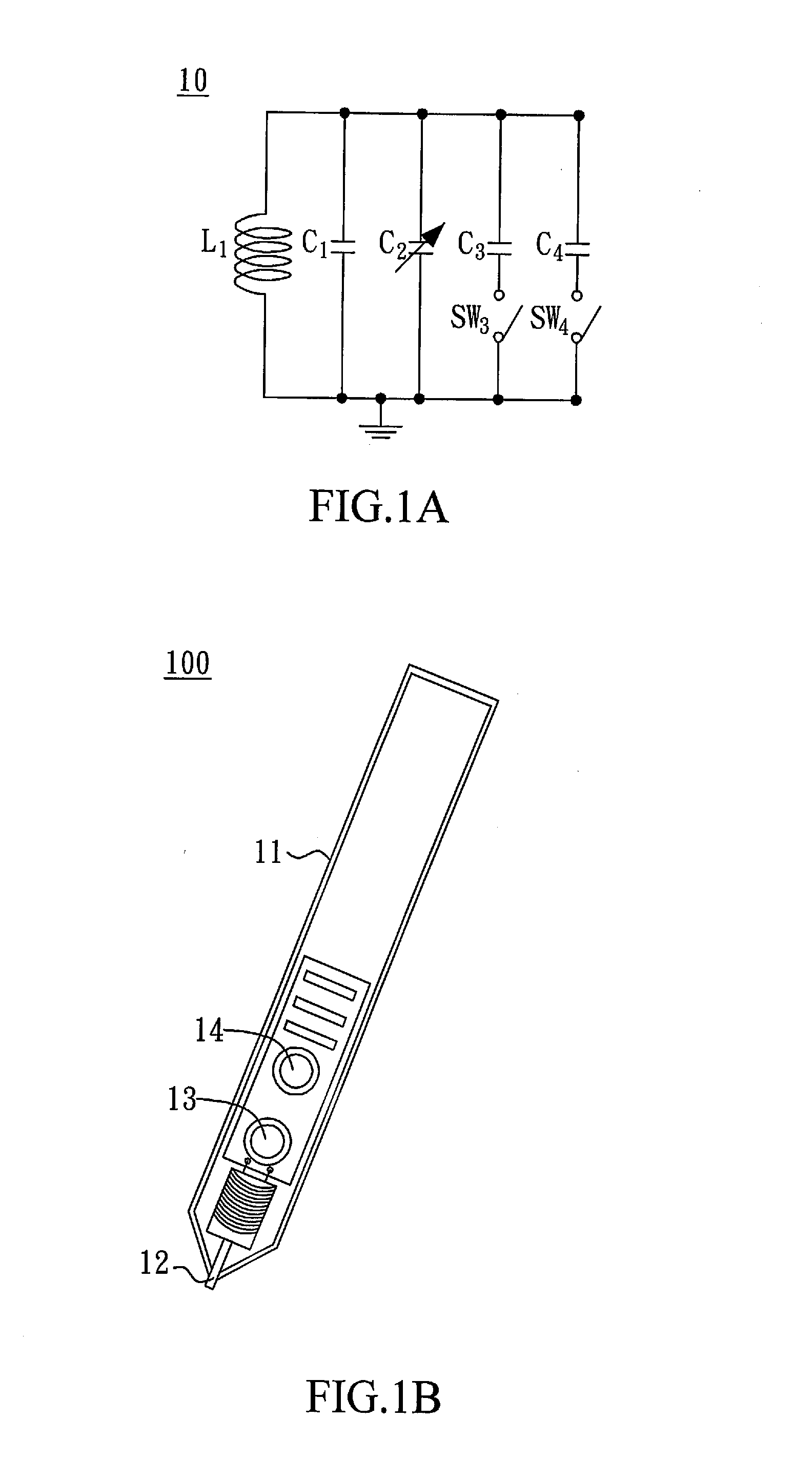 Stylus without active components and an associated touch panel