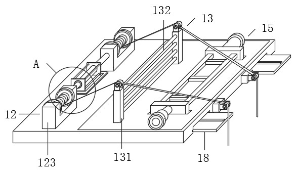 Pipeline laying device for house drainage engineering